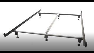 Heavy Duty Metal Bed Frame with Hook-on Headboard Footboard Brackets