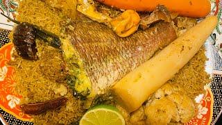 Thiebou dieune bou wekh “Riz au poisson blanc sénégalais ”