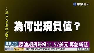 原油期貨每桶11.57美元 再創新低 | 華視新聞 20200422