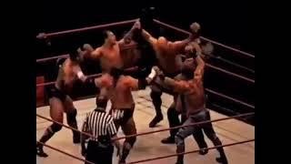 SUPER TEST OF STRENGTH - HHH, The Rock, Steve Austin, Rikishi, Benoit, & Angle WWE Fan Cam 2000