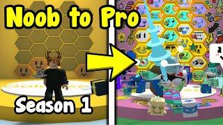 Noob to Pro in Bee Swarm Simulator - Season 1