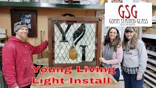 Young Living Stained Glass Window Install V399