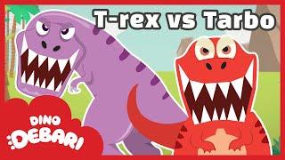 The king of all dinos in Asia, the Tarbosaurus! | T-rex VS Tarbosaurus | DebariTV