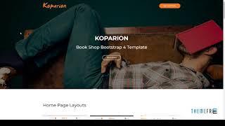 Koparion -“ Book Shop Bootstrap 4 Template        Huey Grady