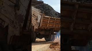 Cambodia village landtruck hardworking build rural road | Khmer construction