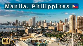 Drone footage of Manila, Philippines  | 4k city drone video 2025