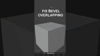How to fix bevel overlapping in blender