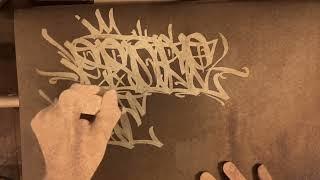 Says BROKE ARTIST - Handstyle - handstyler - graffiti tags