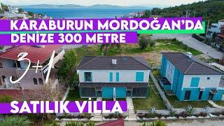 Karaburun Mordoğan'da Denize 300 Metre Satılık Villa