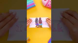 WOW! Coolest Card Ideas For Your BFF! #art #shorts