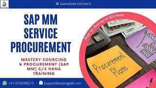 SAP MM Service Procurement || SAP Sourcing & Procurement Traininig.