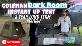 BEST TENT ON THE MARKET!! - 1min Set Up -  Coleman Northstar Instant Up 4 Lighted DarkRoom Tent