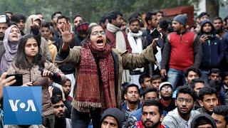 Jamia Millia Islamia University Students Protest India's Citizenship Bill