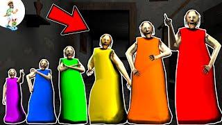 Rainbow Granny (red, orange, yellow, green, blue)  funny horror animations granny parody