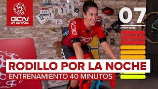 Sesión Rodillo Alta Cadencia HIIT Para Por La Noche | Entrenamiento 40 minutos