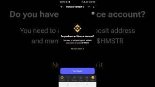 BINANCE ko hamster kombat py Kesy connect kary  #autofollow #motorvalley #followmecar #starwoodmo