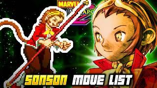 SONSON MOVE LIST - Marvel vs. Capcom 2: New Age of Heroes (MvC2)