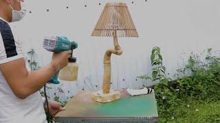 DIY Bamboo Lamp: Easy Tutorial for Beginners | Stunning Home Decor Idea