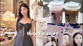 korea diaries🩰: week in my life, big skincare + makeup haul, hanbok, cute cafe, shopping, good food