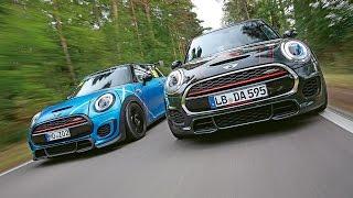 MG Performance-Mini JCW vs. Dynamic Automotive-Mini JCW: Test in Hockenheim | Kleiner Kurs | sport a