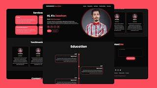 Responsive Portfolio Website Design || HTML, CSS & JS