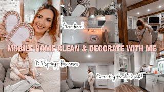 NEWLET’S CLEAN AND DECORATE MY DOUBLE WIDE TOGETHER! Mobile home decorating | new decor!