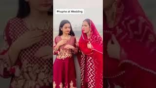 phupho at wedding|Fatima Faisal|#Shorts