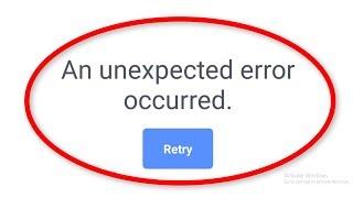 How To Fix An Unexpected Error Occurred || Facebook Error || Android Mobile