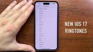 New iOS 17 Ringtones for Incoming Calls. iPhone 14 Pro Max