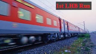 FIRST LHB RUN of MGR Chennai Central-NewJalpaiguri Weekly SF Exp| Brand New Maiden LHB MAS-NJP Exp|