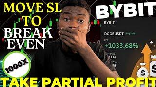 How To Take Partial Profit & Move Stop Loss To Break Even On BYBIT (Make money online)