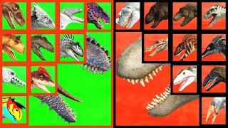 Dinosaur Tournament Random: Giganotosaurus VS Tyrannosaurus VS OMEGA 09 VS Allosaurus in ARBS