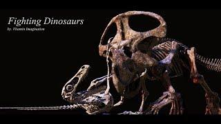 Fighting Dinosaurs by. Vitamin Imagination