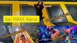 Climbing/klettern,Bouncing/hüpfen bei Maxx Arena#Germany