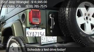 2007 Jeep Wrangler Sahara 4x4 2dr SUV for sale in Fair Oaks,