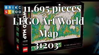 LEGO Art World Map #LEGO #WorldMap #LEGOArt #LEGOReview