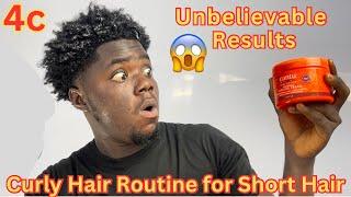 Get Defined Curly Hair in Just 2 Minutes with Cantu - Easy Routine for Black Men!