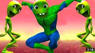 Alien dance with song Dame tu cosita/Alien dance/Alien song/Funny video comedy video Green alien