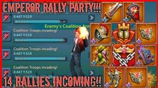 lords mobile: CRUSHING FTF EMPEROR RALLY PARTY!! TIMED QUADS INCOMING!! TIME TO PANIC !!!