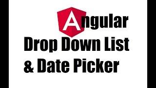 Angular 8 #22; Dropdown list and Datepicker in Angular form fields