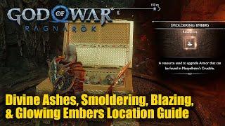 God of War Ragnarok - Divine Ashes, Smoldering, Blazing, and Glowing Embers Location Guide