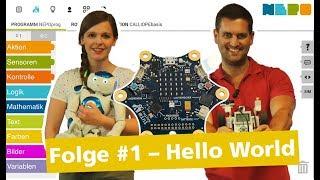 Folge #1 Hallo Welt in 30 Sek.– Programmieren mit Open Roberta feat. Daniel Jung & Sophie Charlotte