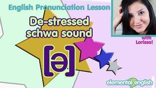 [ə]: The De-Stressed Schwa Vowel Sound | Part 1 | English Pronunciation Lesson