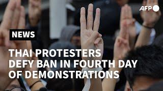 Thai pro-democracy protests continue for fourth day under state of emergency | AFP