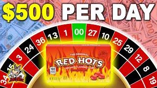 WIN $500 PER DAY! "Red Hot Splits" #roulette #roulettesystems