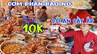 Quán Cơm phần bao no Mỹ 10k đồ ăn đầy ắp toàn món ngon miền tây ăn hoài không ngán