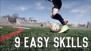 9 Easy Skill Moves To Beat Defenders | Dribbling Skills Tutorial For Footballers/Soccer Players
