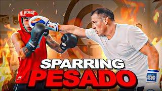 LEA GOMEZ VS MARAVILLA - Sparring PESADO con un PROFESIONAL