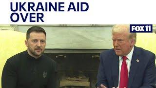 Trump stopping U.S. military aid to Ukraine after spat with Zelensky