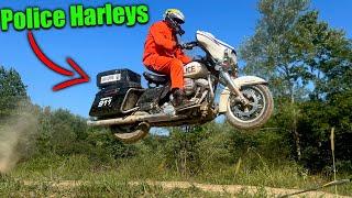 We Took Our Police Harleys Off-Roading !